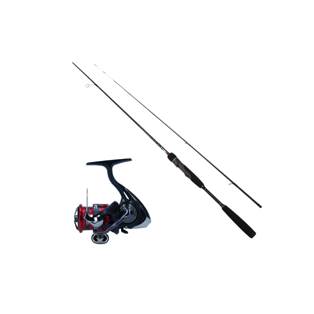 Aapo 2.0 Ahvenvapa 208cm 5-18G by KALASTAJAN KANAVA + Daiwa Ninja 23 LT 1000 Avokela